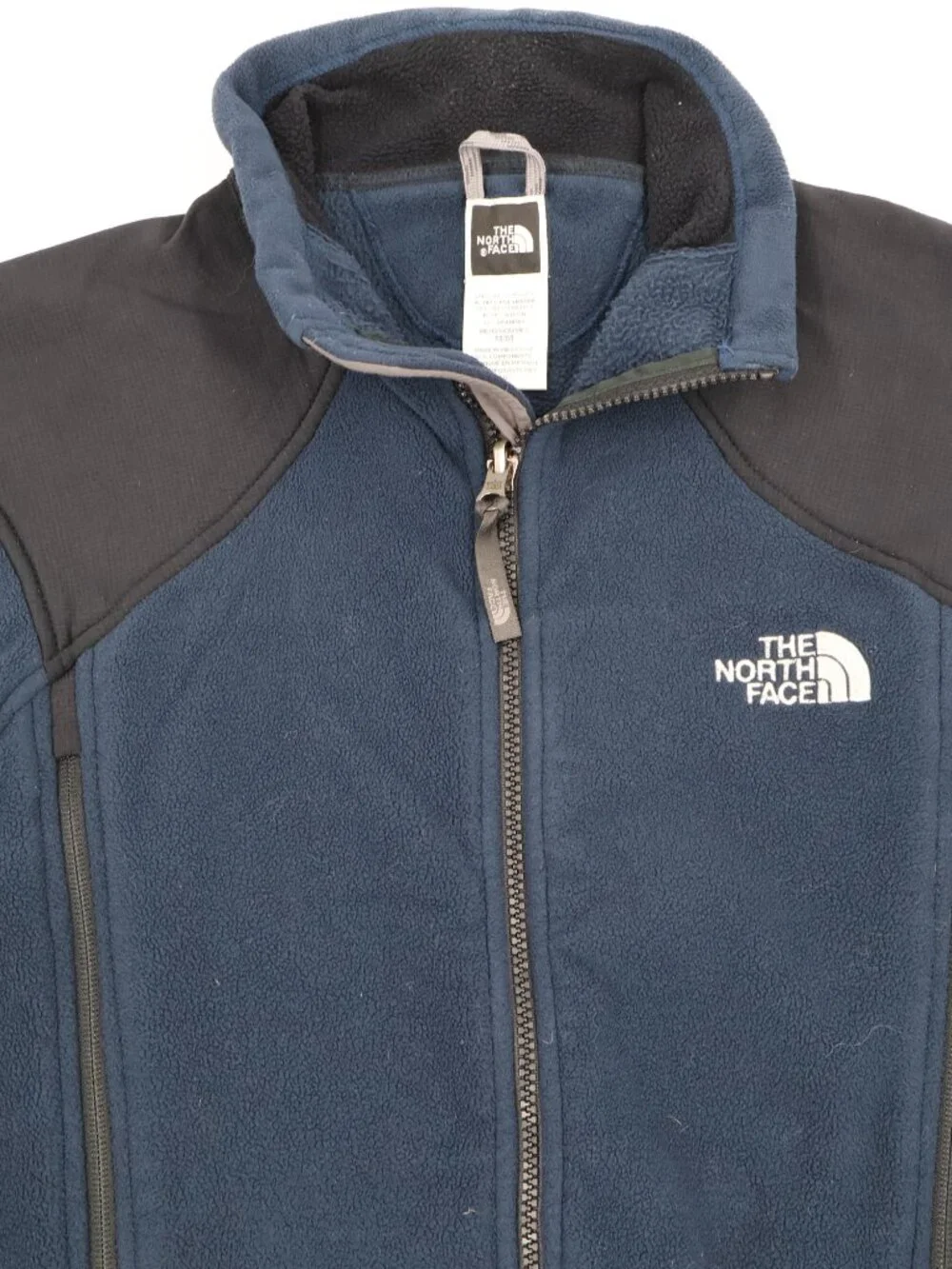 The North Face Fleece Jacket Mens M Navy Blue Polartec Full Zip Denali Style‎